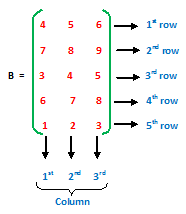 CLASS 10 Matrix Introduction And Order Of A Matrix